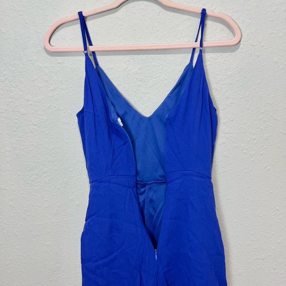 Superdown Revolve Karen Wrap Romper in Royal Blue Dize Extra Small S - Picture 6 of 10